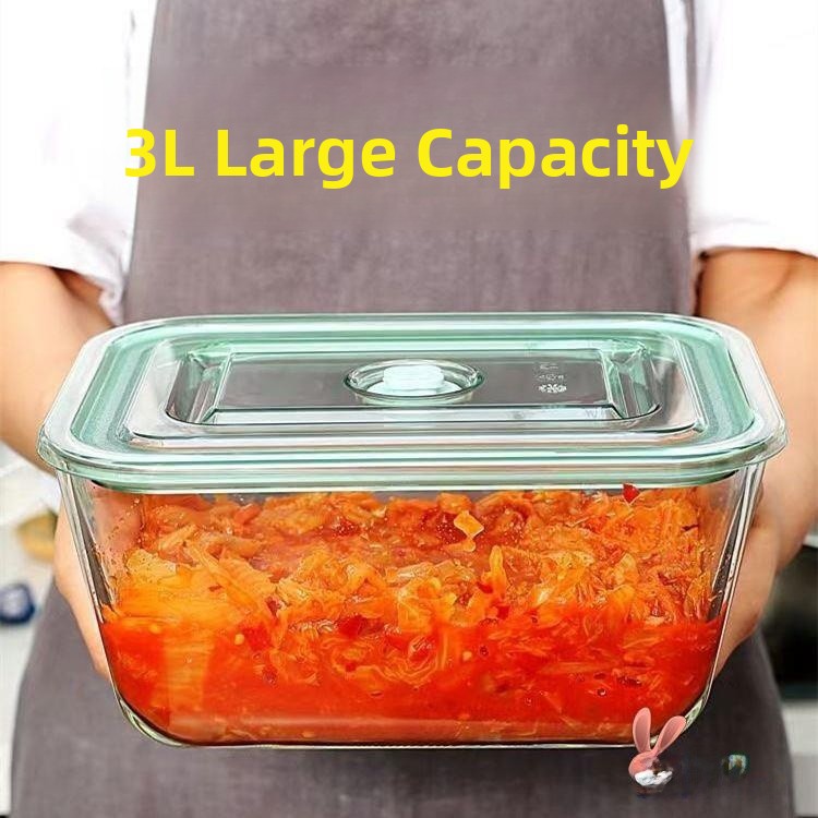 Large Capacity Glass Container - đánh giá và giá Food Storage Kitchen Container Set