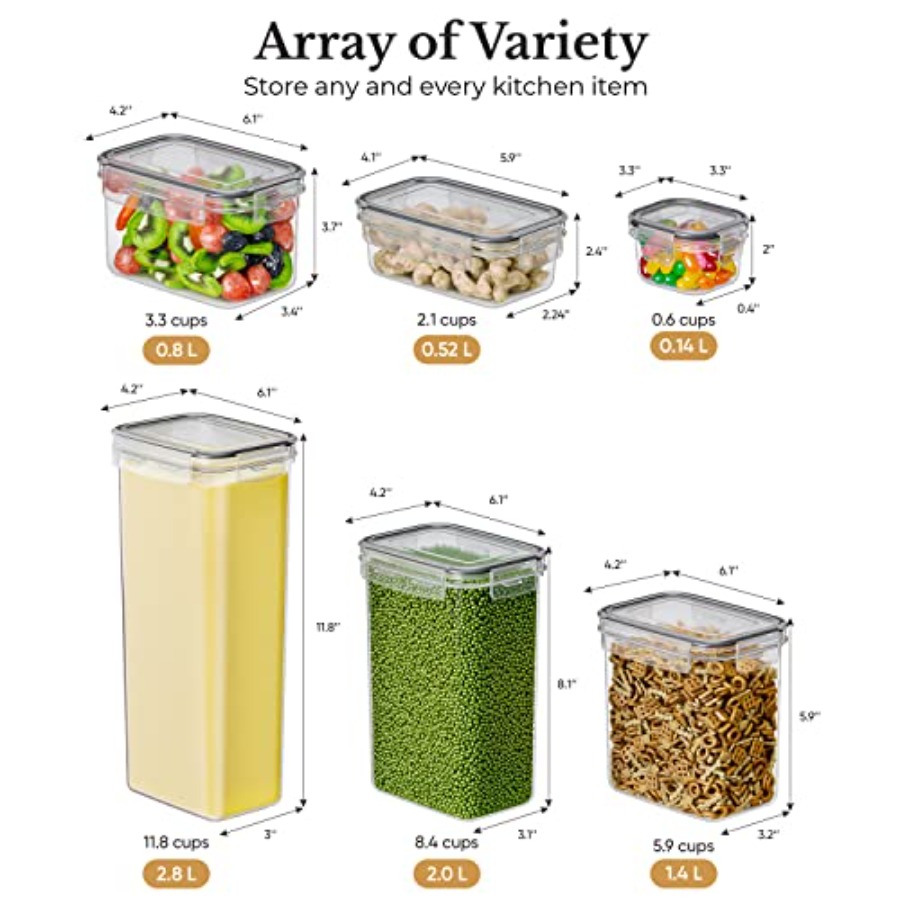 Airtight Food Storage Containe - đánh giá và giá Food Storage Variety Pack
