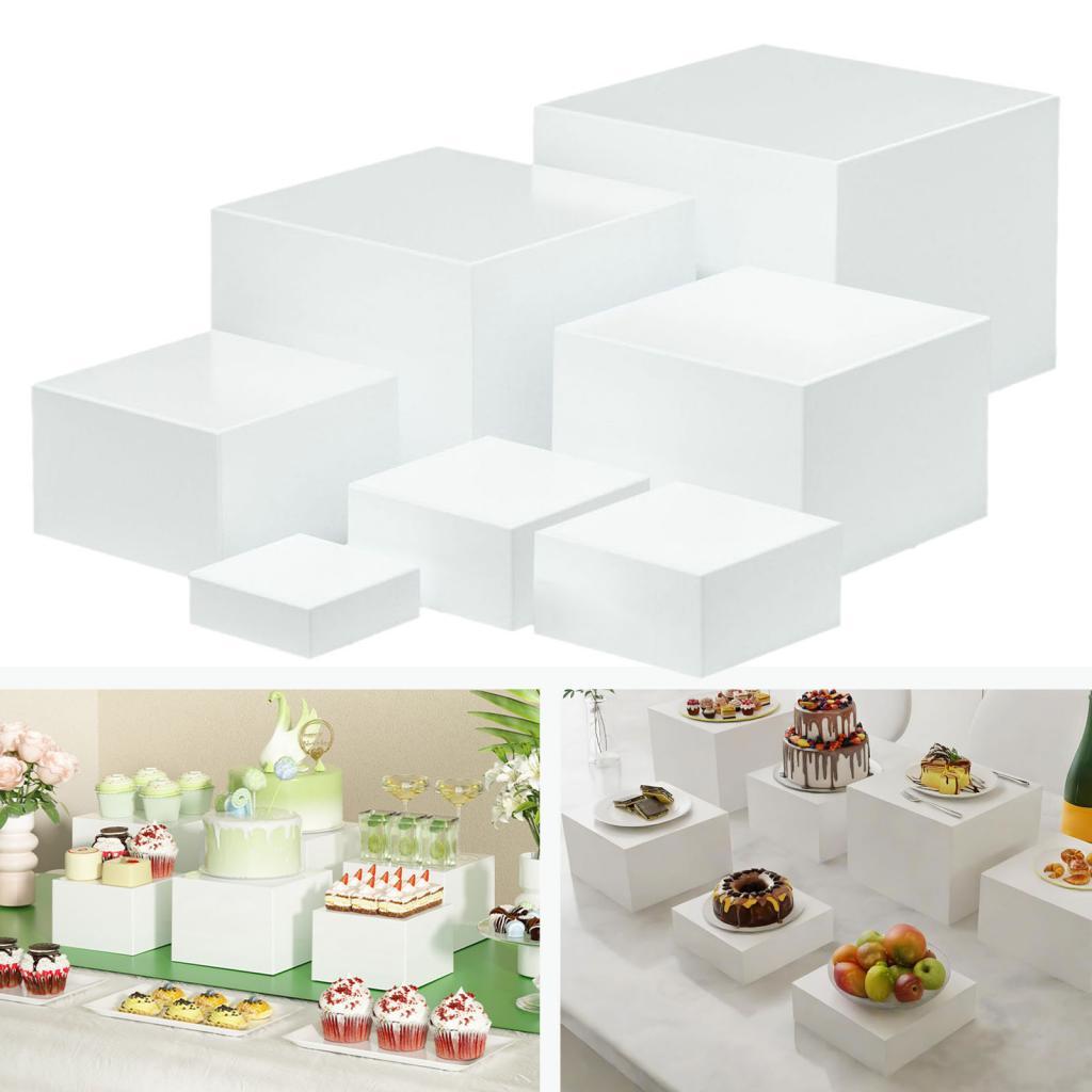 7 Pieces Acrylic Cube Display  - đánh giá và giá Food Storage Restaurant