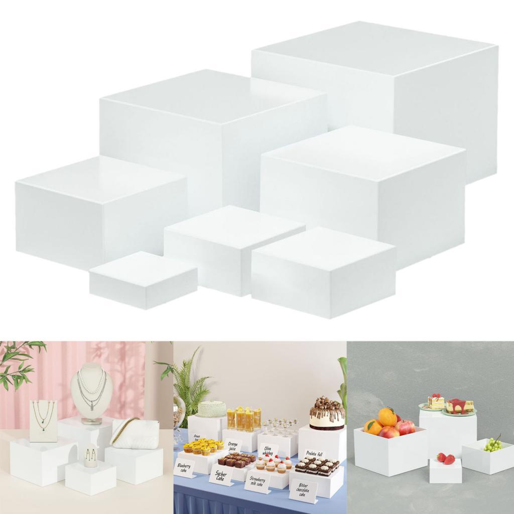 7 Pieces Acrylic Cube Display  - đánh giá và giá Food Storage Restaurant