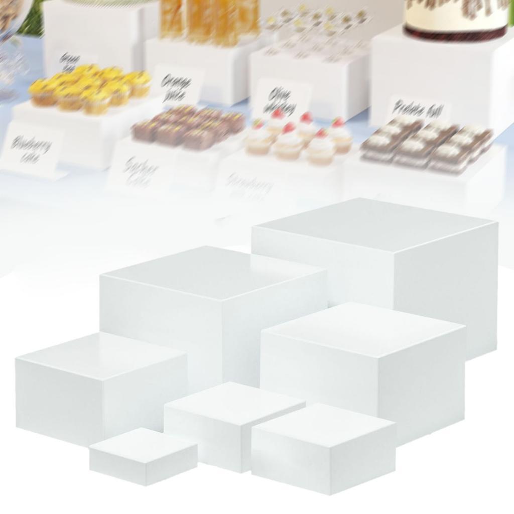 7 Pieces Acrylic Cube Display  - đánh giá và giá Food Storage Restaurant