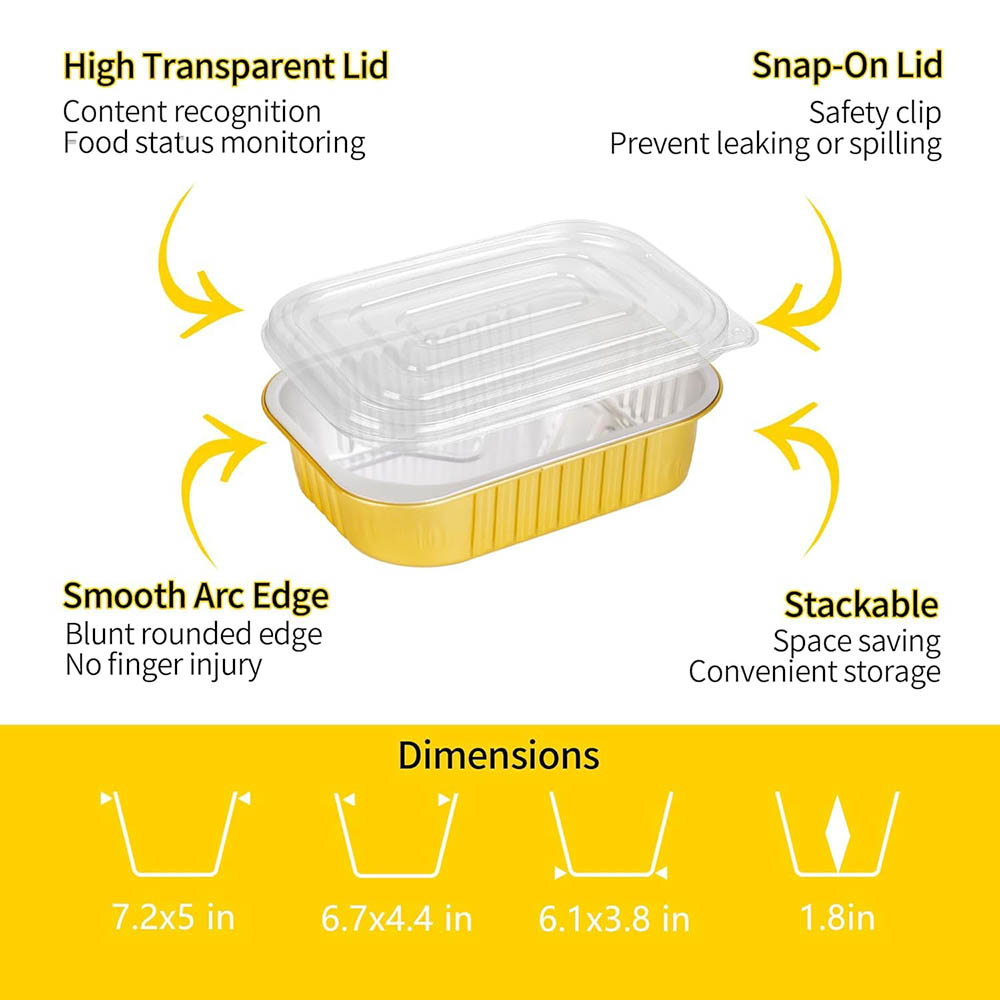 Small Aluminum Pans with Lids  - đánh giá và giá Food Storage Safety