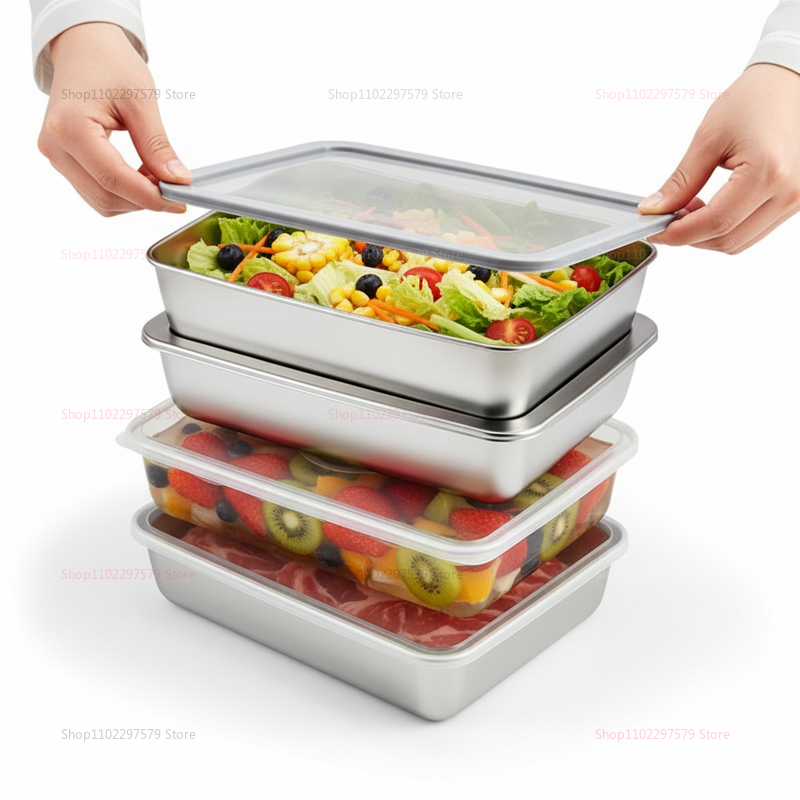 Plate Stainless Steel Food Con - đánh giá và giá Food Storage Box