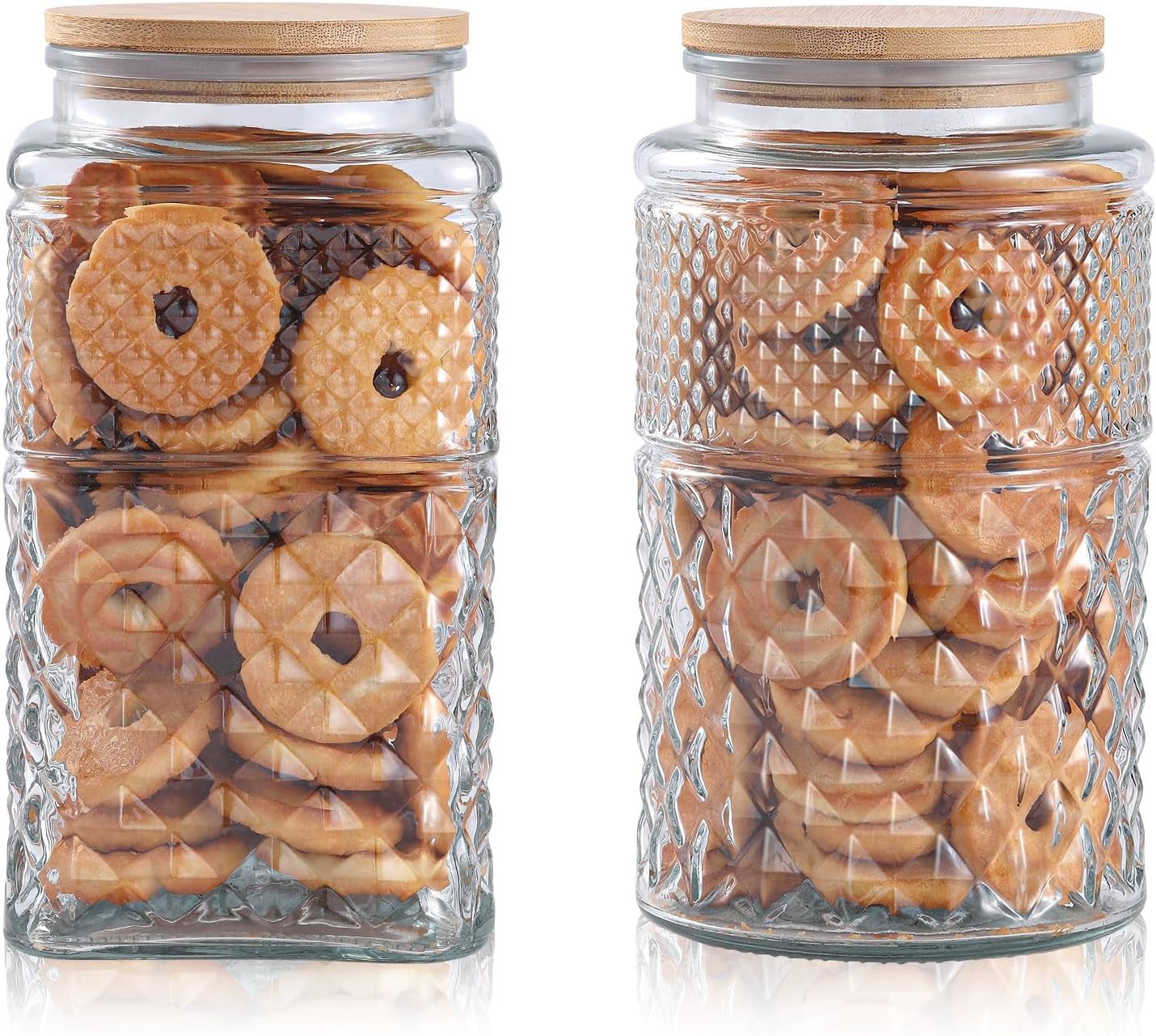 0.7Gallon/2600ml Glass Cookie  - đánh giá và giá Food Storage Containers Glass