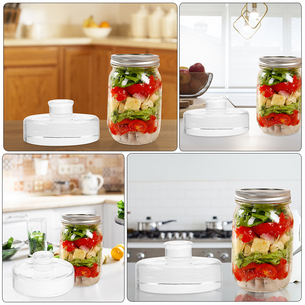 2 Pcs Fermented Glass Weights  - đánh giá và giá Mason Jar Wide Mouth