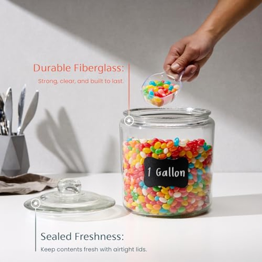 Glass Kitchen Jars Food and Co - đánh giá và giá Food Storage Containers Glass