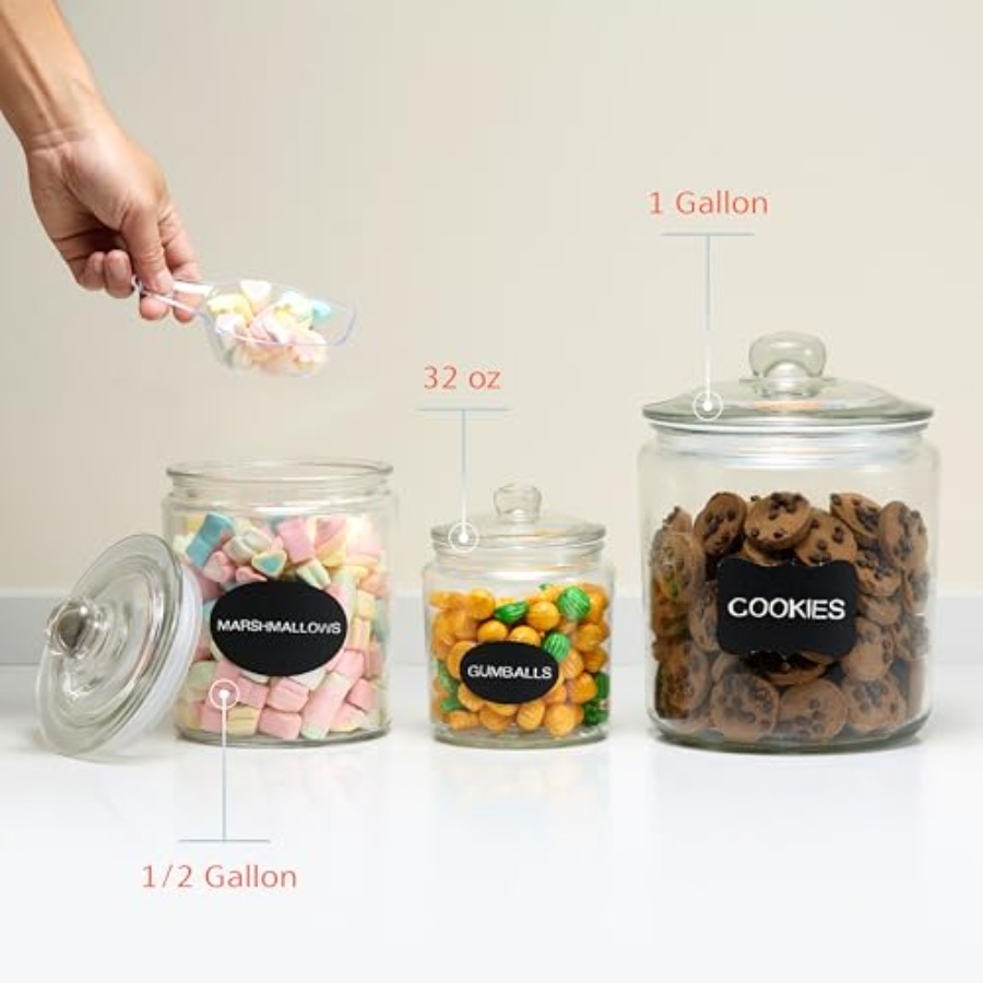 Glass Kitchen Jars Food and Co - đánh giá và giá Food Storage Containers Glass