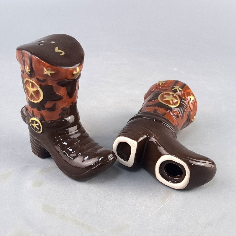 Vintage Boots Ceramic Spice Ja - đánh giá và giá Food Storage Box