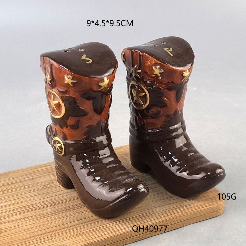Vintage Boots Ceramic Spice Ja - đánh giá và giá Food Storage Box