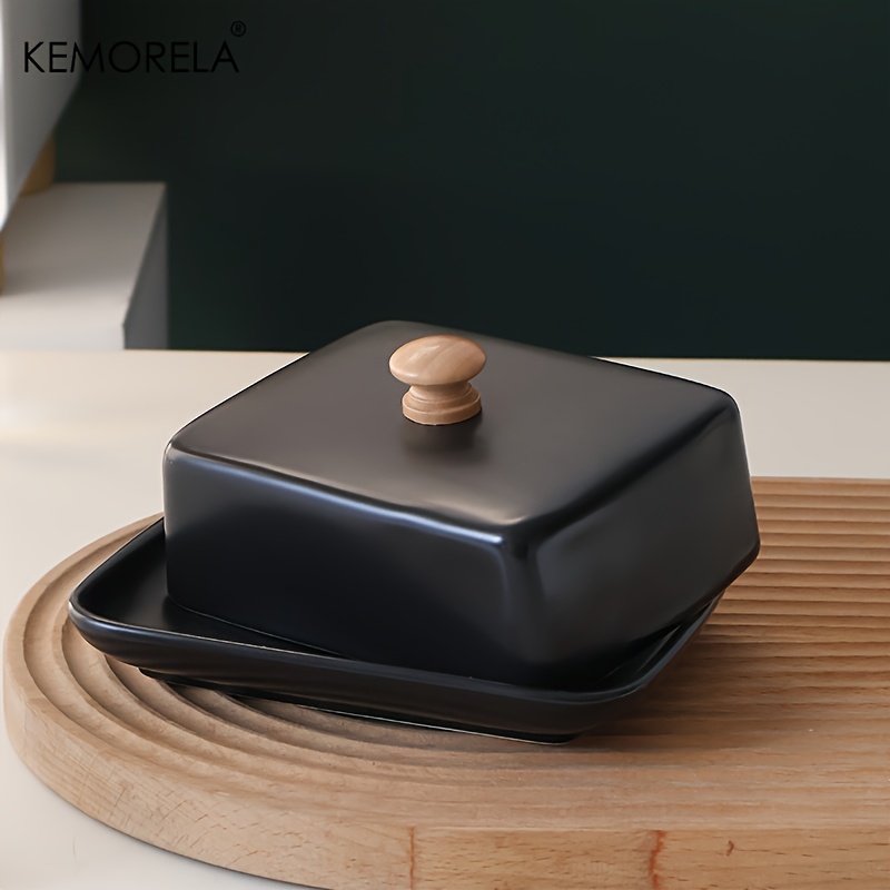 Ceramic Butter Dish with Lid R - đánh giá và giá Food Storage Restaurant