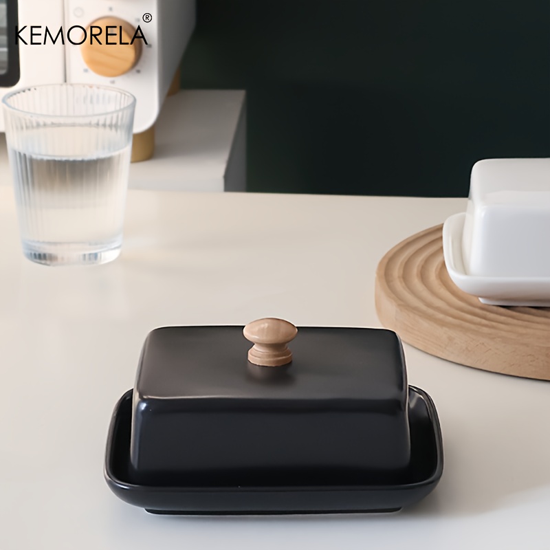 Ceramic Butter Dish with Lid R - đánh giá và giá Food Storage Restaurant