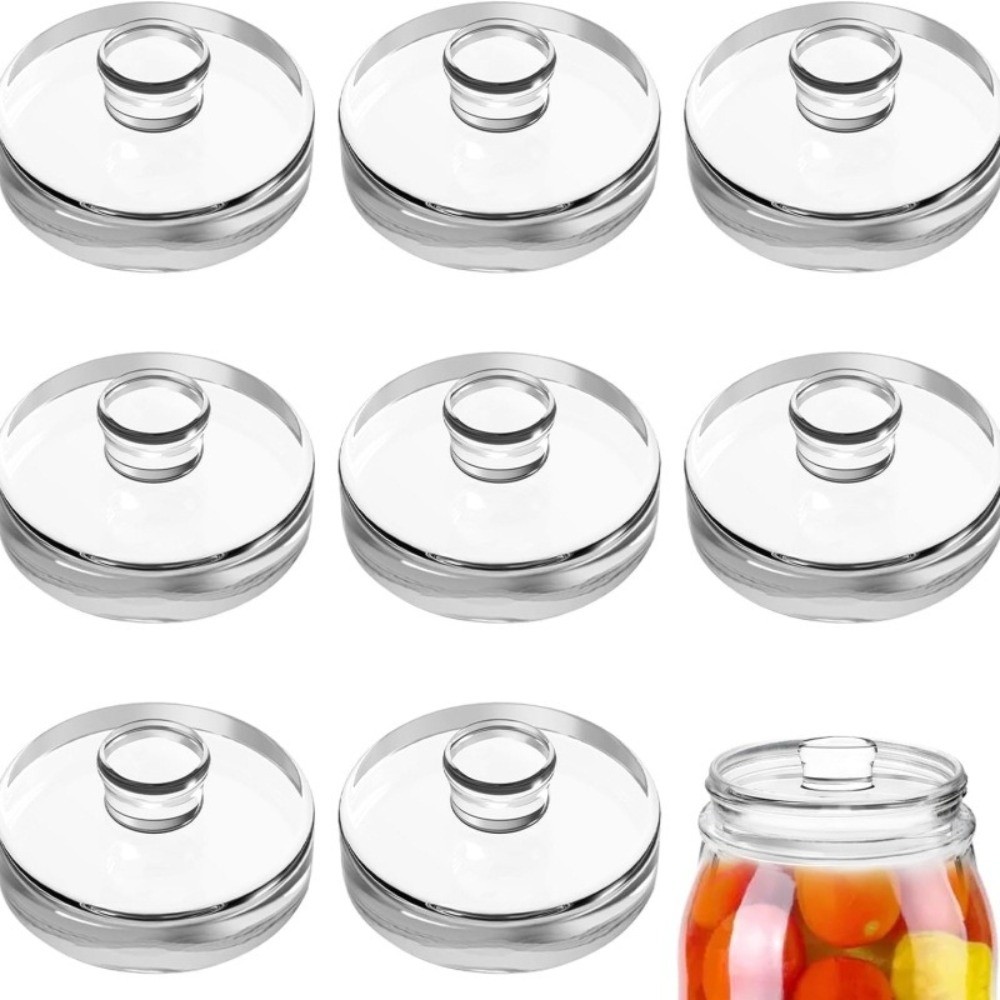 Fermented Glass Weights Clear  - đánh giá và giá Mason Jar Wide Mouth