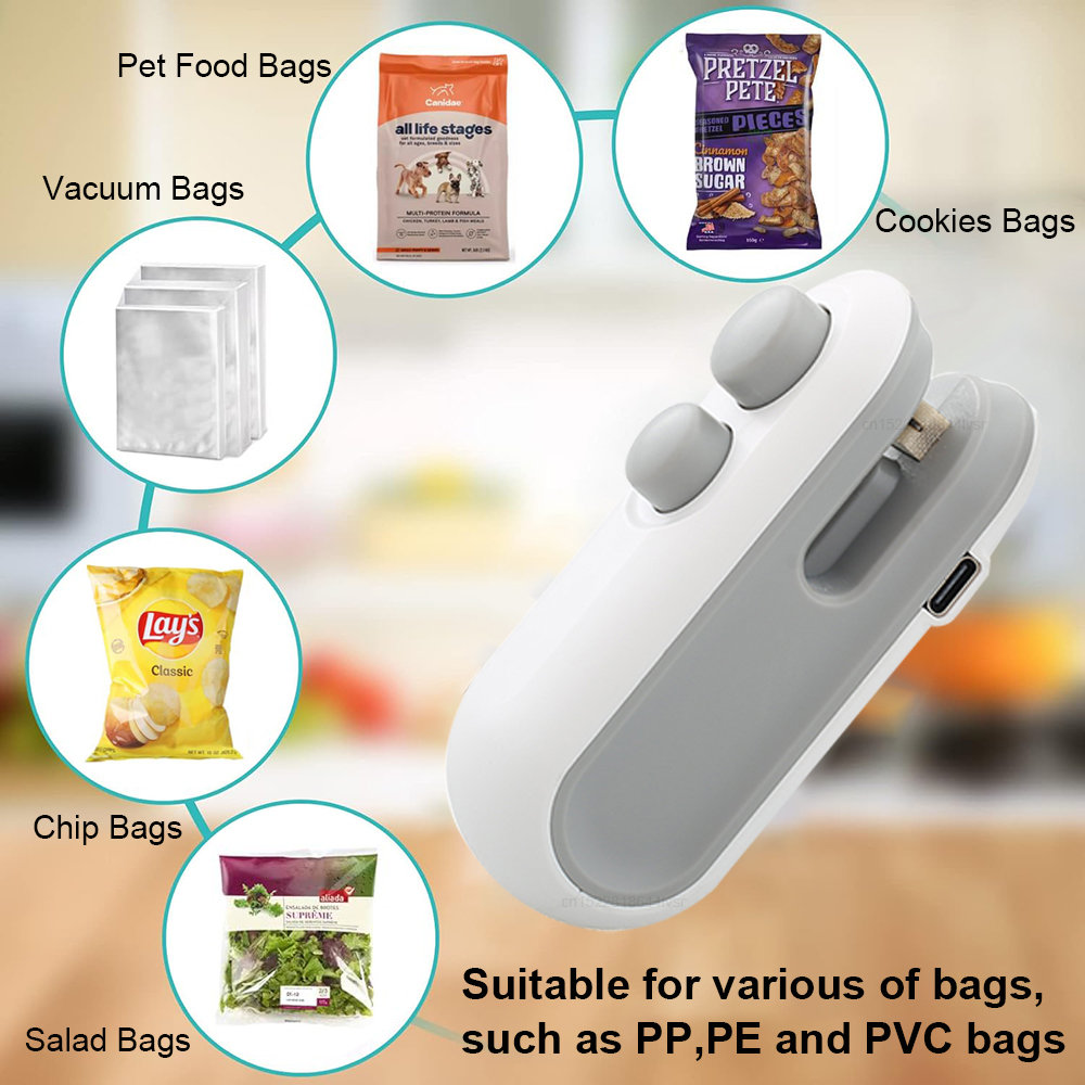 Mini Sealing Machine 2IN1 Heat - đánh giá và giá Food Storage Vacuum Sealer Machine
