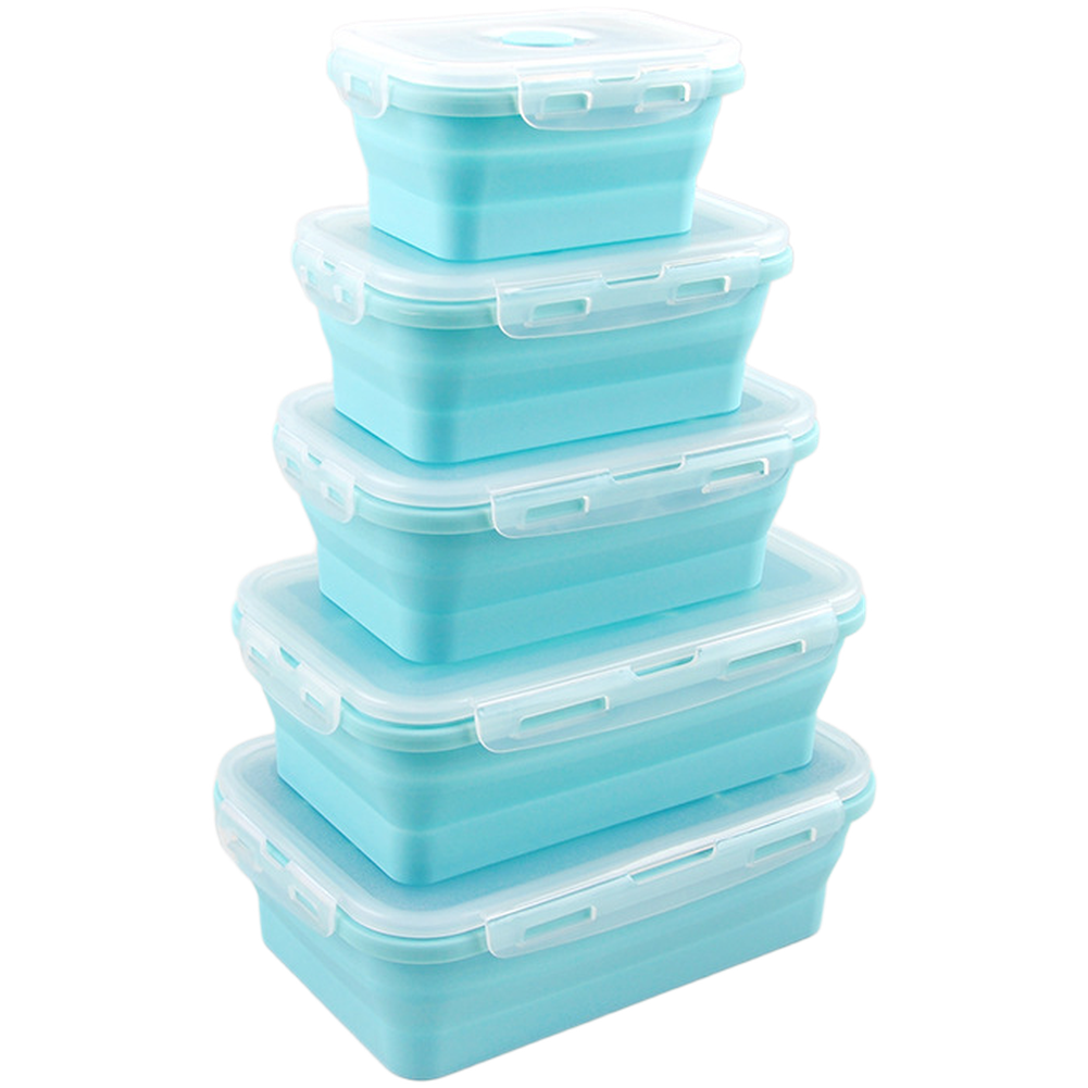 Foldable Silicone Lunch Box Se - đánh giá và giá Food Storage Lunch Box