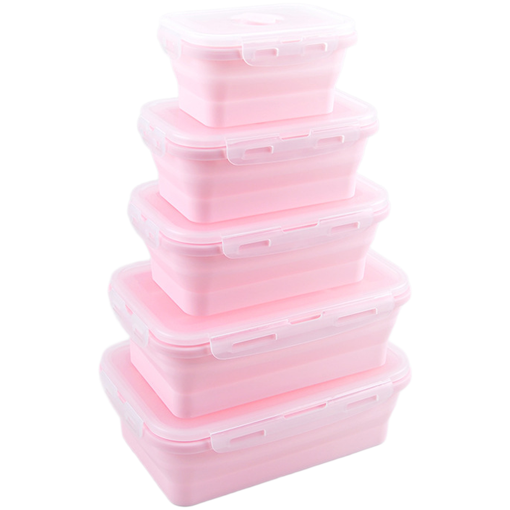 Foldable Silicone Lunch Box Se - đánh giá và giá Food Storage Lunch Box