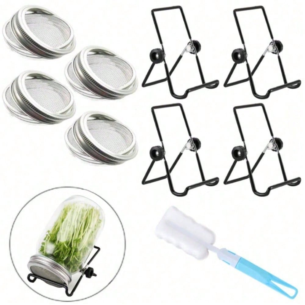 9pcs Sprouting Lids Growing Ki - đánh giá và giá Mason Jar Wide Mouth