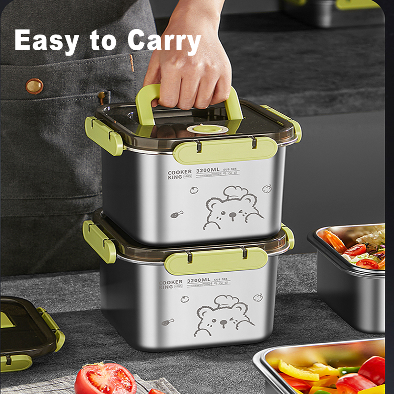 COOKER KING 420ml-6200ml Large - đánh giá và giá Food Storage Lunch Box