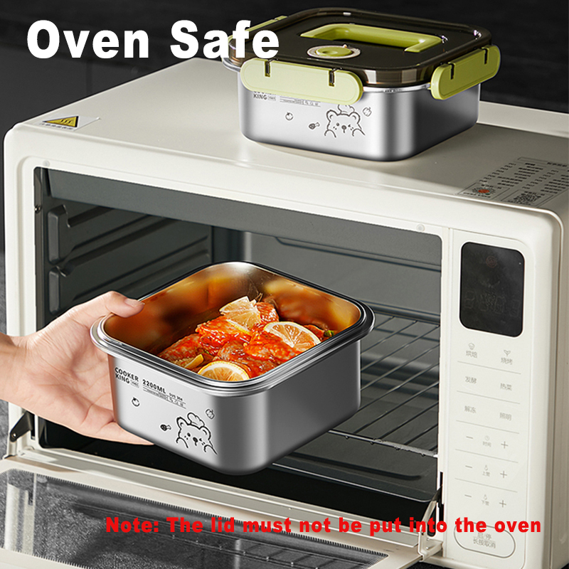 COOKER KING 420ml-6200ml Large - đánh giá và giá Food Storage Lunch Box