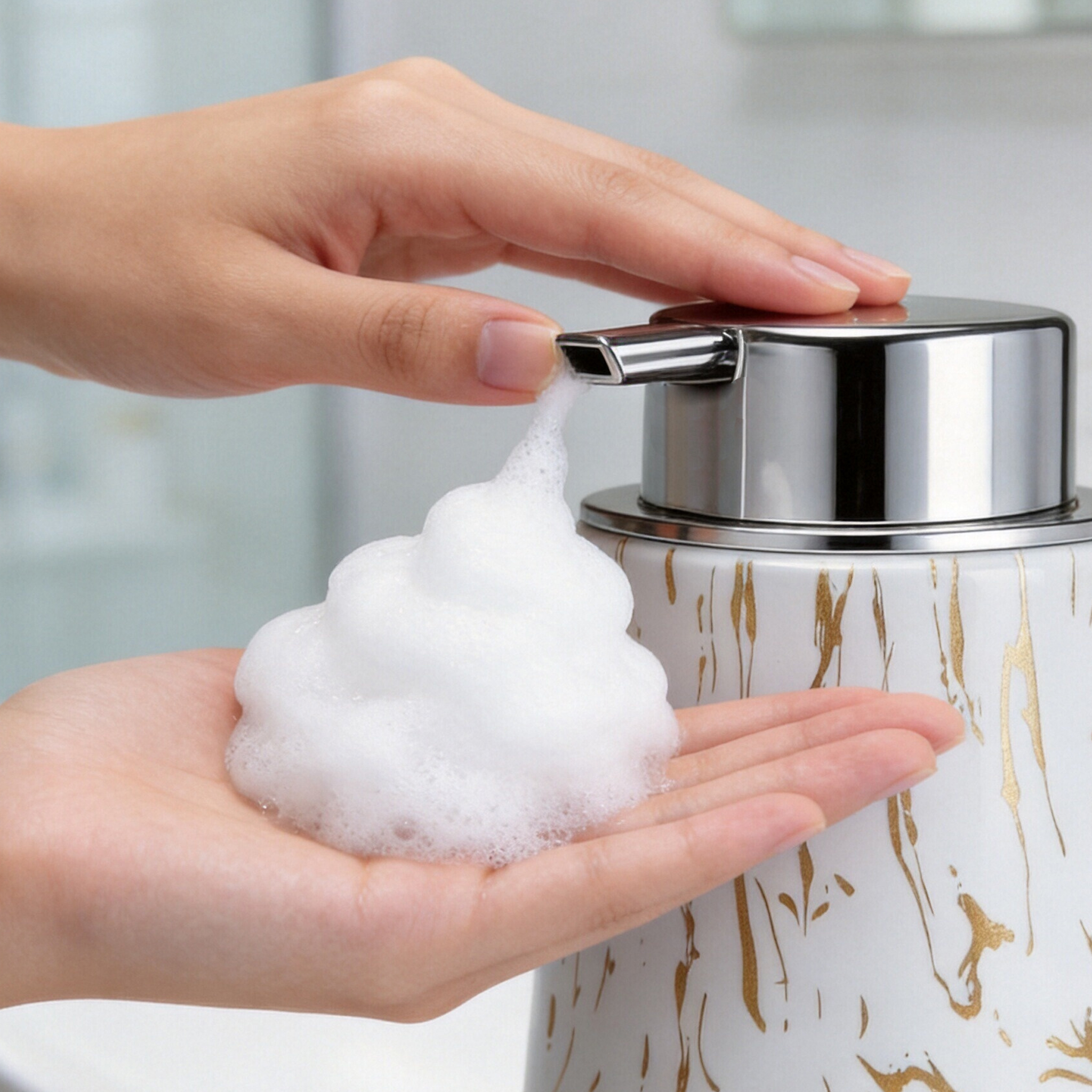 Elegant Bathroom Foam Soap Dis - đánh giá và giá Food Storage Organiser