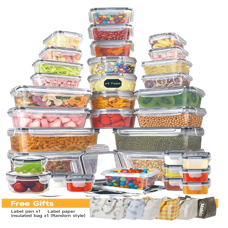48PCS BPA-Free Food Storage Se - đánh giá và giá Food Storage Kitchen Container Set