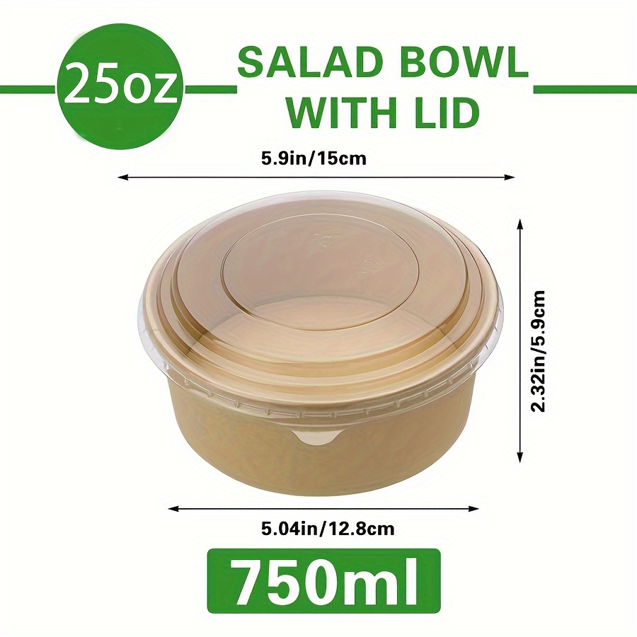 25Oz/750Ml 25/50 Pack Paper Bo - đánh giá và giá Food Storage Safety