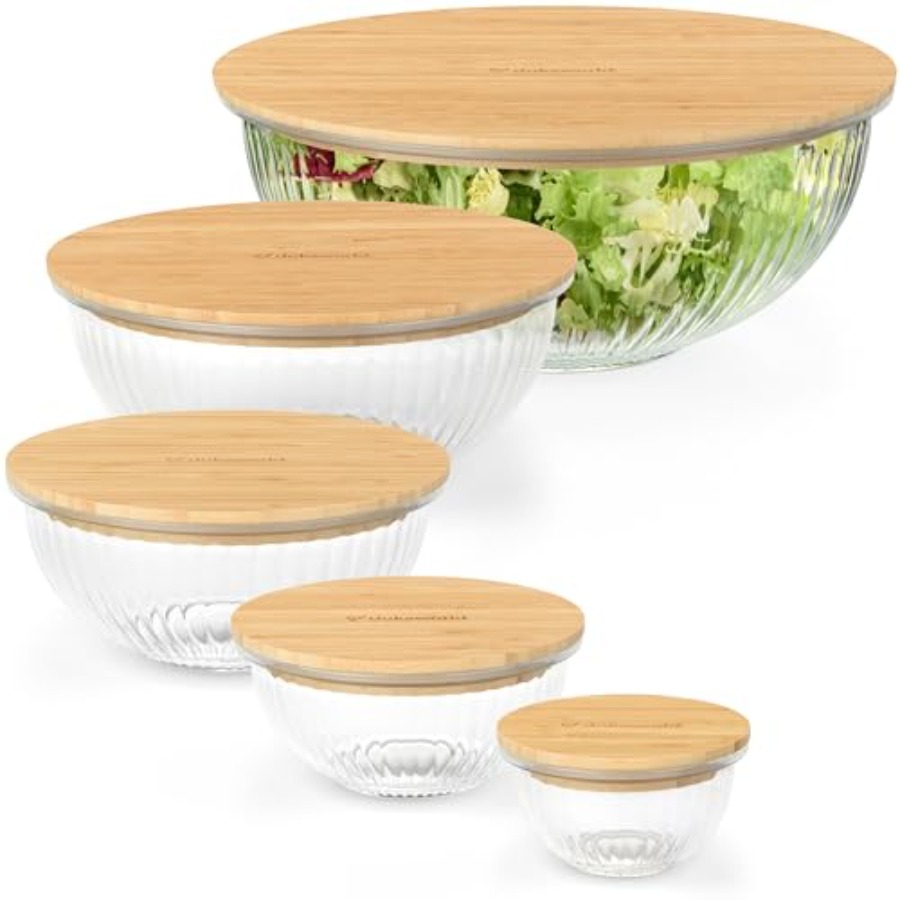 Stackable Space-Saving Set of  - đánh giá và giá Food Storage Glass Set