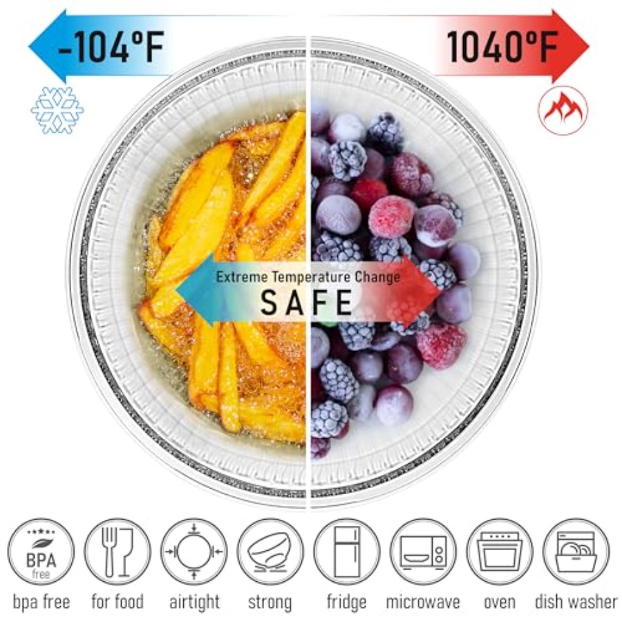 Stackable Space-Saving Set of  - đánh giá và giá Food Storage Glass Set