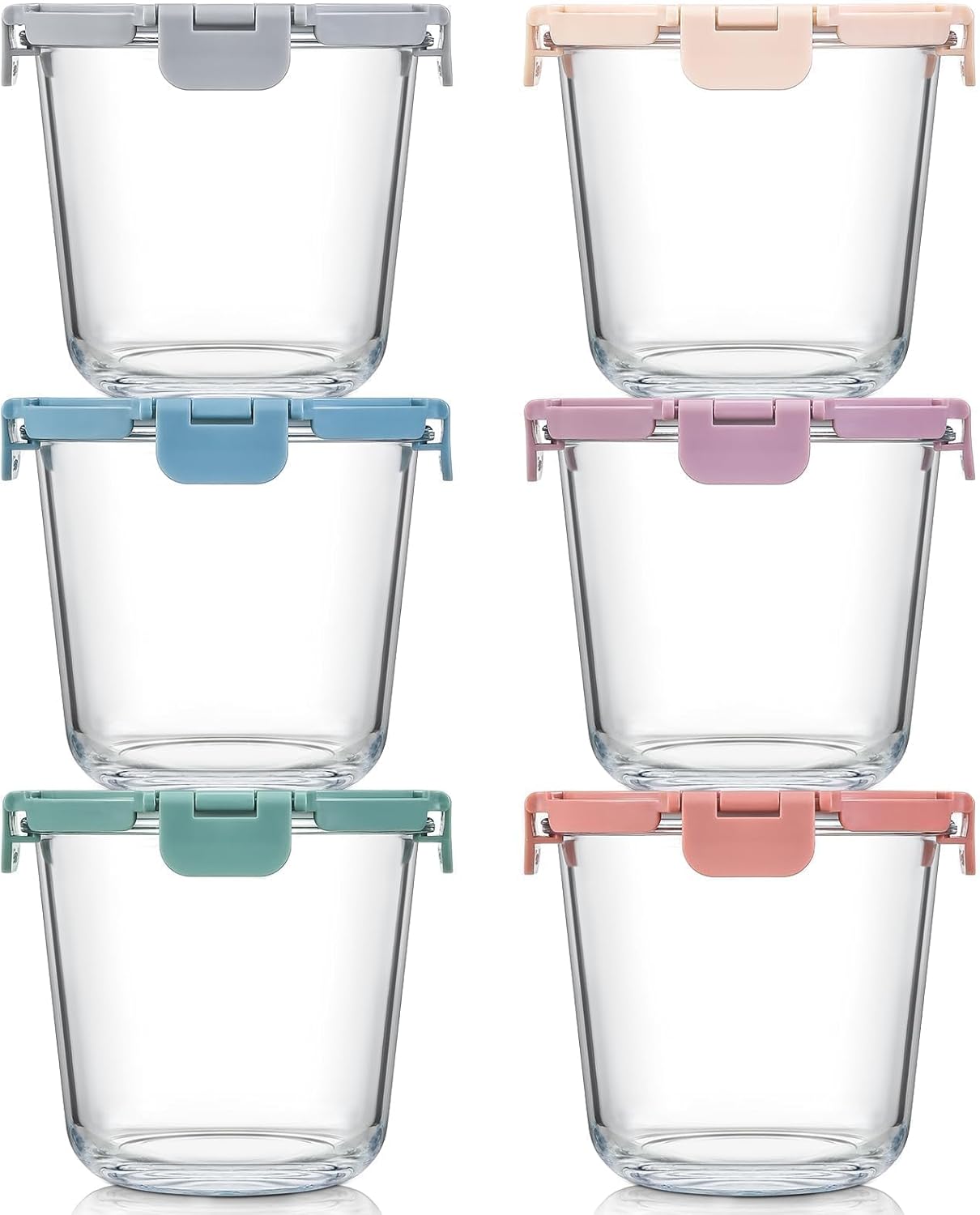 [UPGRADED LID] 6 Sets 3 Cup/24 - đánh giá và giá Food Storage Containers Glass