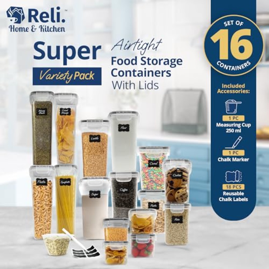 Airtight Food Storage Containe - đánh giá và giá Food Storage Kitchen Container Set