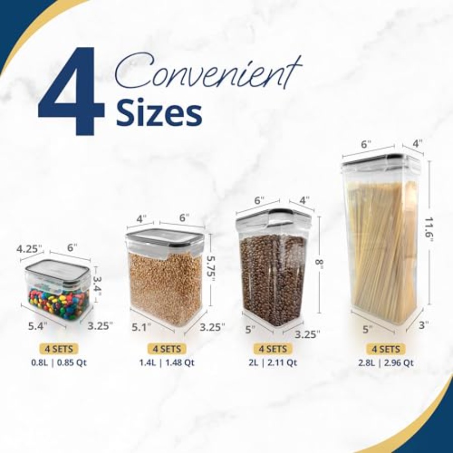 Airtight Food Storage Containe - đánh giá và giá Food Storage Kitchen Container Set