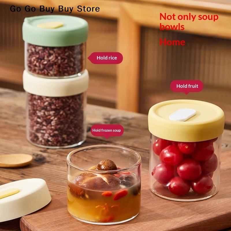 【ST】1Pc 240/400ML Glass Food S - đánh giá và giá Food Storage Containers Glass