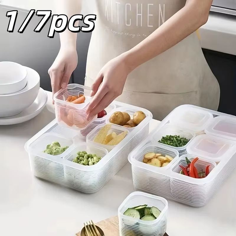 1/7pcs Food Storage Container  - đánh giá và giá Food Storage Lunch Box