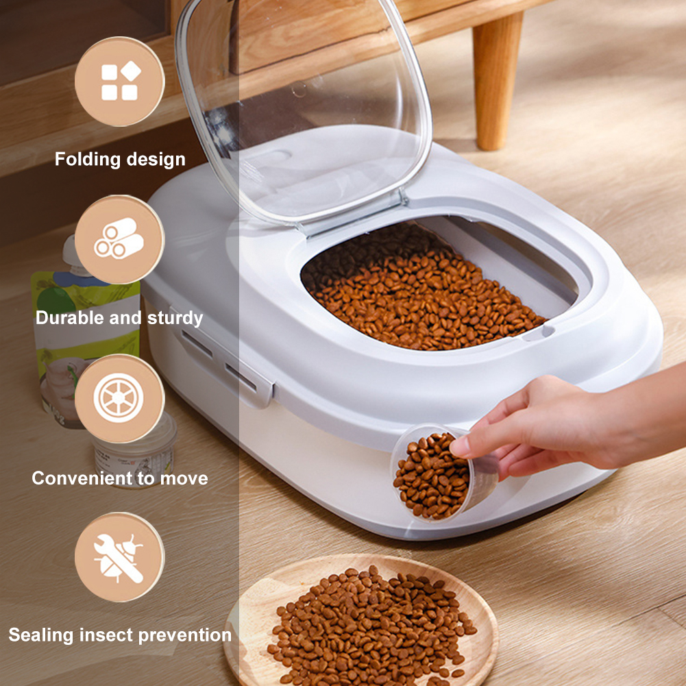 Collapsible Dry Cat Food Box 2 - đánh giá và giá Food Storage Dog