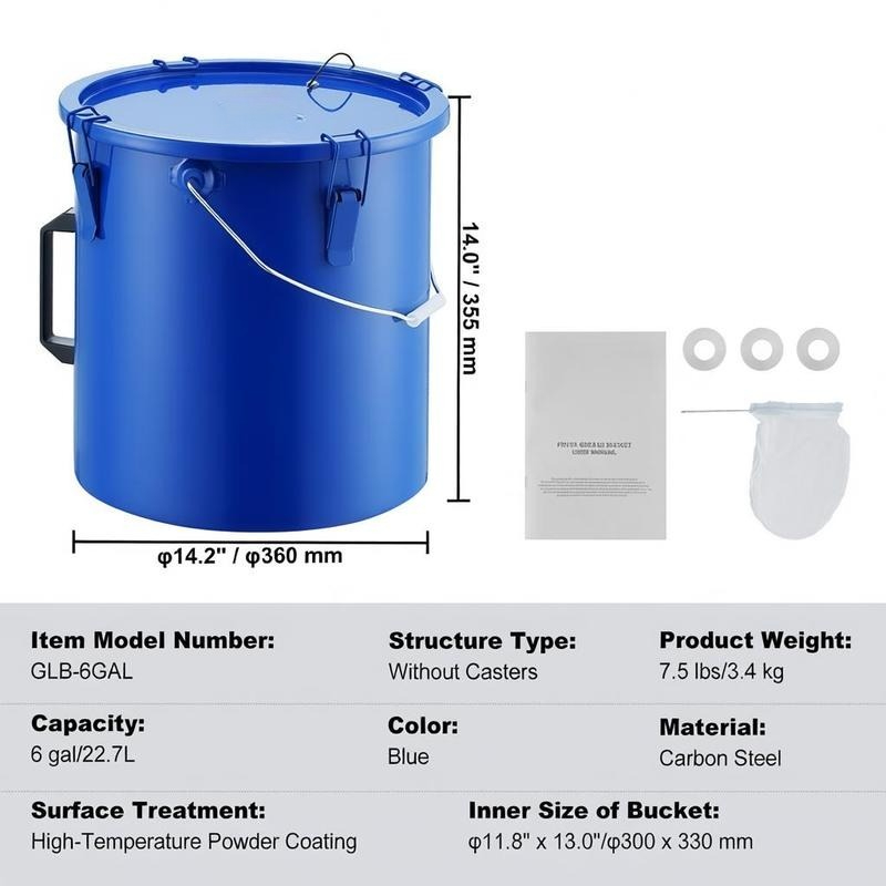 Carbon Steel Oil Storage Pail  - đánh giá và giá Food Storage Restaurant