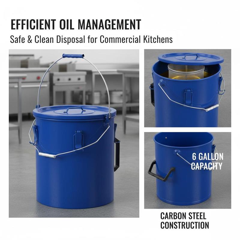 Carbon Steel Oil Storage Pail  - đánh giá và giá Food Storage Restaurant