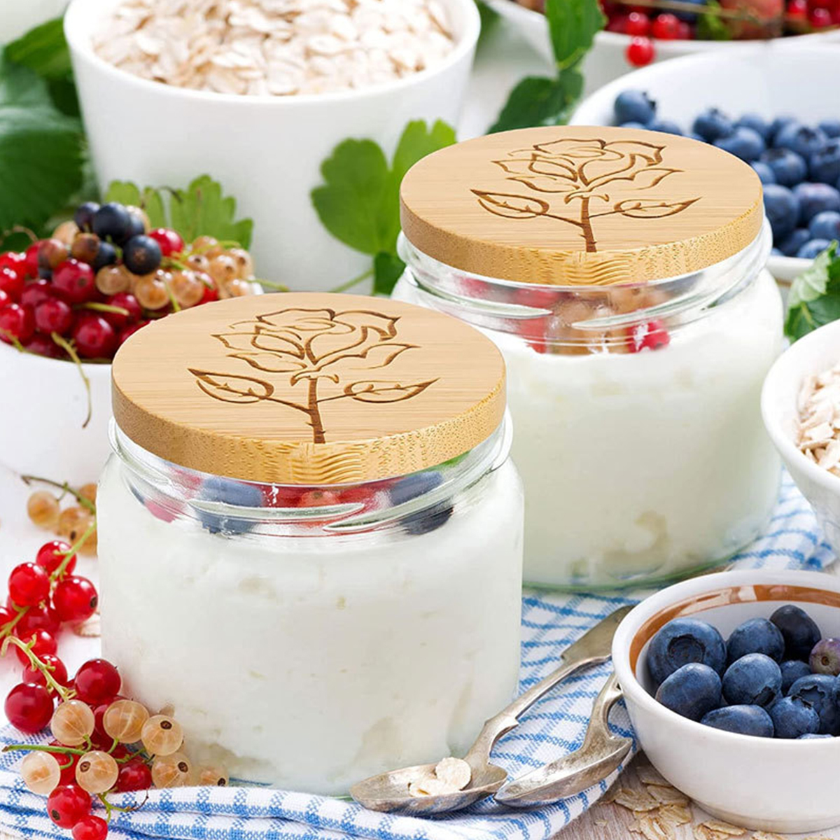 6pcs Wood Mason Jar Lid Reusab - đánh giá và giá Mason Jar Wide Mouth