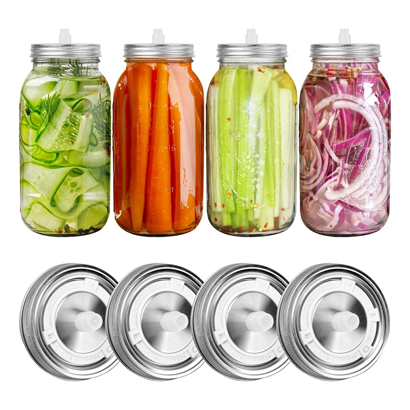 ABLK 4Pcs Fermentation Lids Wi - đánh giá và giá Mason Jar Wide Mouth