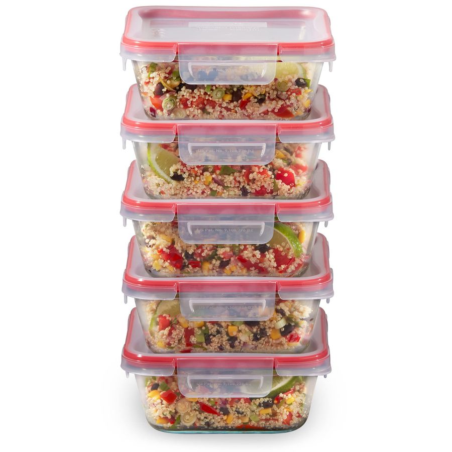 Freshlock 5Pack, 4 Cup Glass F - đánh giá và giá Food Storage Glass Set