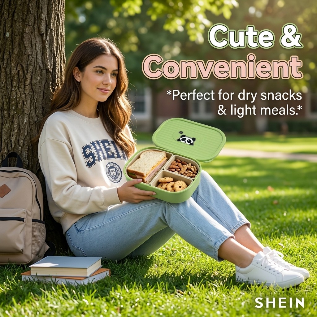 Cute Plastic Divided Lunch Box - đánh giá và giá Food Storage Safety
