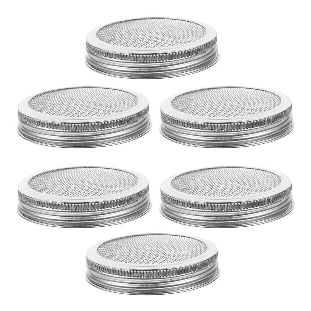 6Pcs Premium Stainless Steel S - đánh giá và giá Mason Jar Wide Mouth