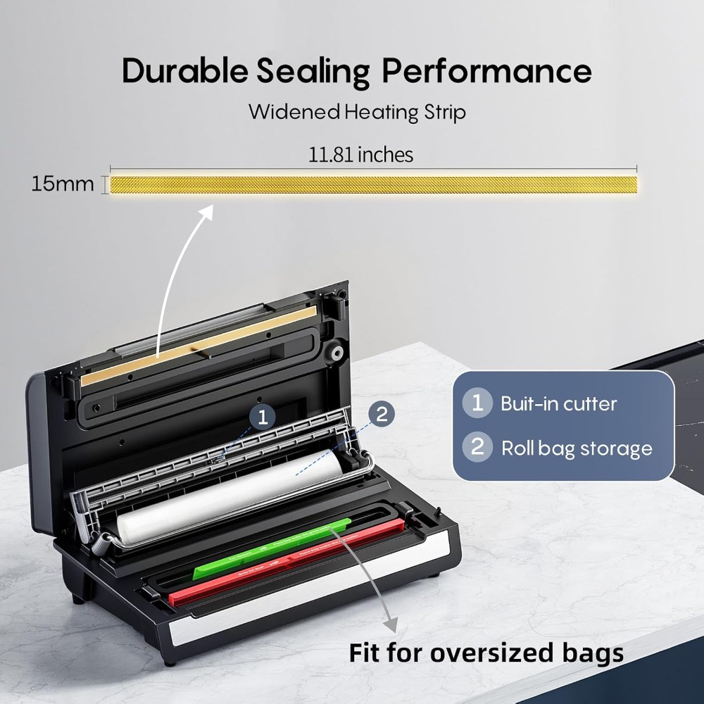 95Kpa Auto Vacuum Sealer, Dry- - đánh giá và giá Vacuum Sealer Bag