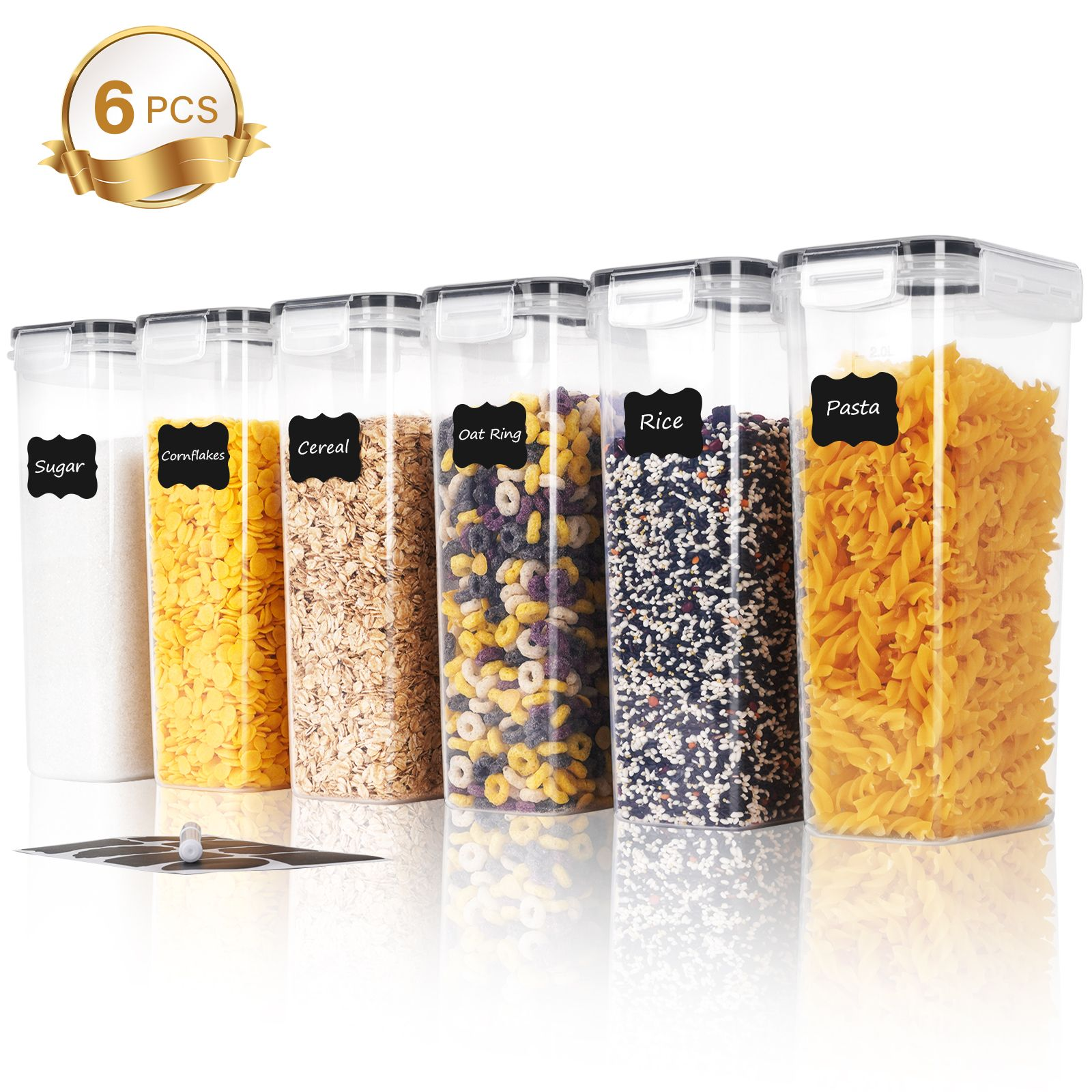 3/6Pcs  Airtight Food Storage  - đánh giá và giá Food Storage Kitchen Container Set