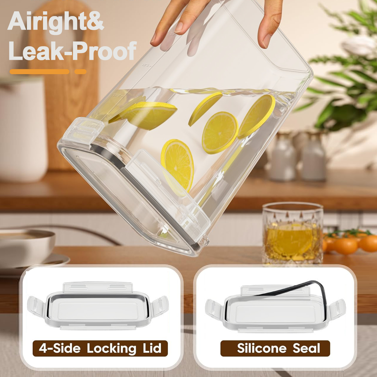 3/6Pcs  Airtight Food Storage  - đánh giá và giá Food Storage Kitchen Container Set