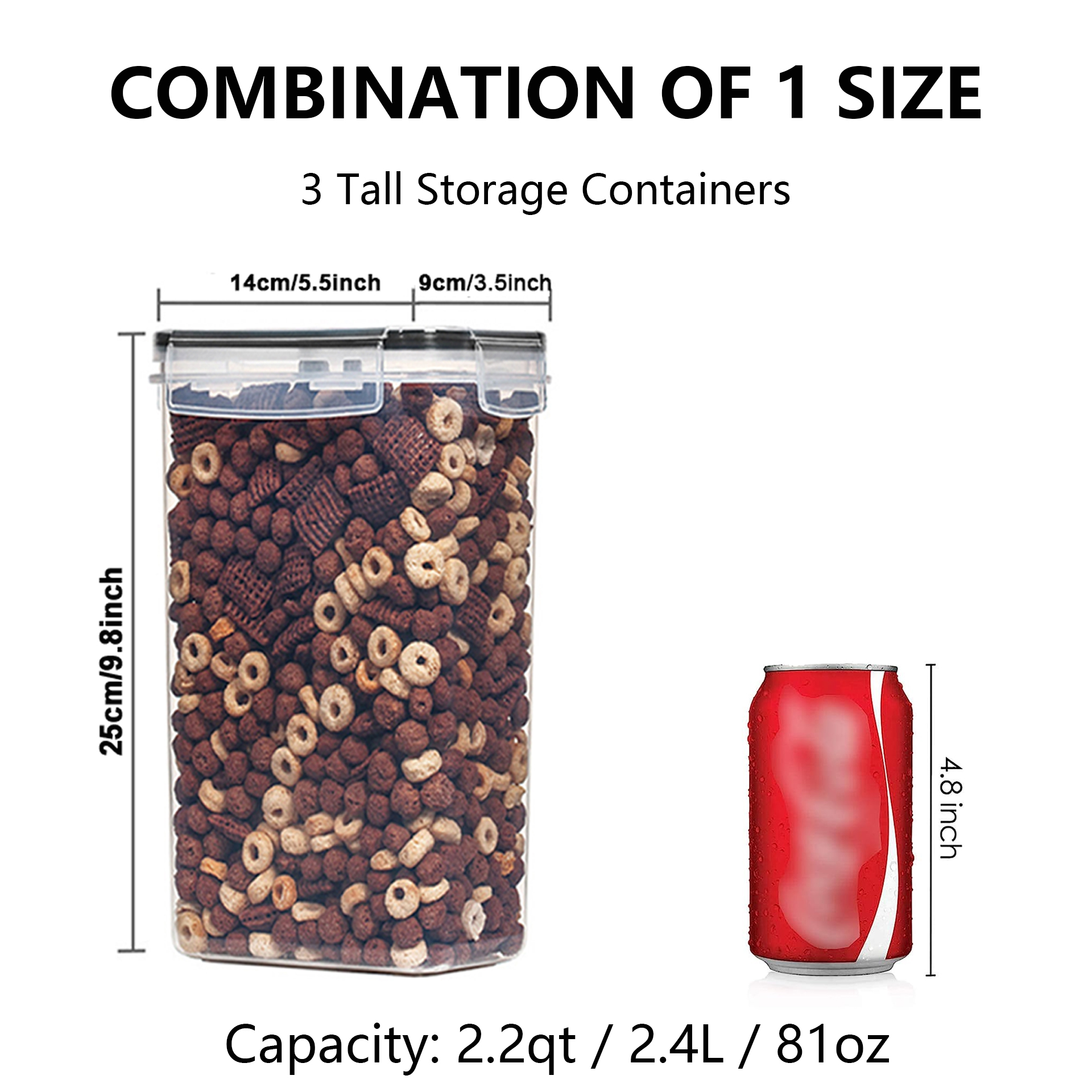 3/6Pcs  Airtight Food Storage  - đánh giá và giá Food Storage Kitchen Container Set