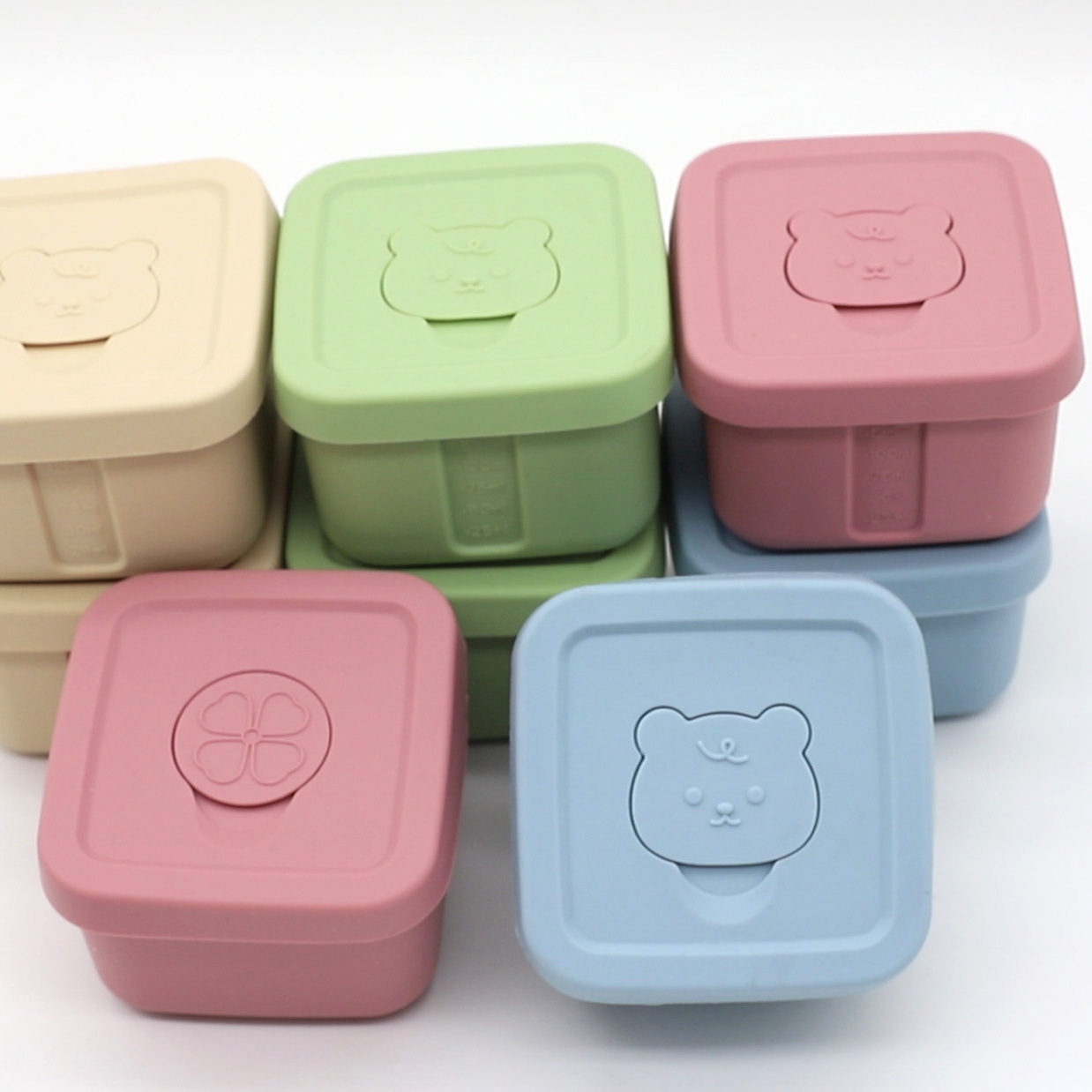 Silicone Food Supplement Box F - đánh giá và giá Food Storage Lunch Box