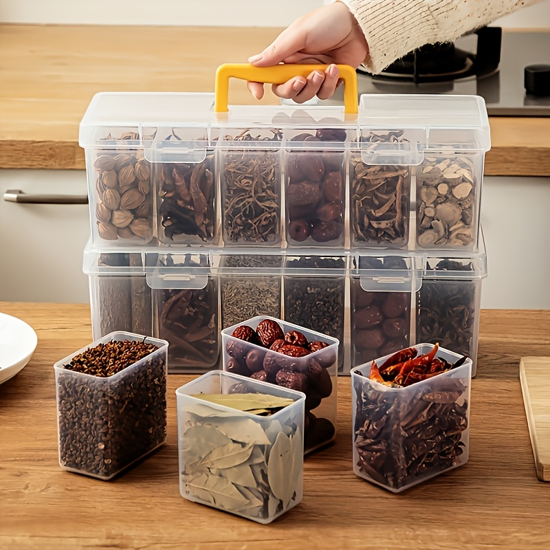 7Pcs Airtight Spice Container  - đánh giá và giá Food Storage Kitchen Container Set