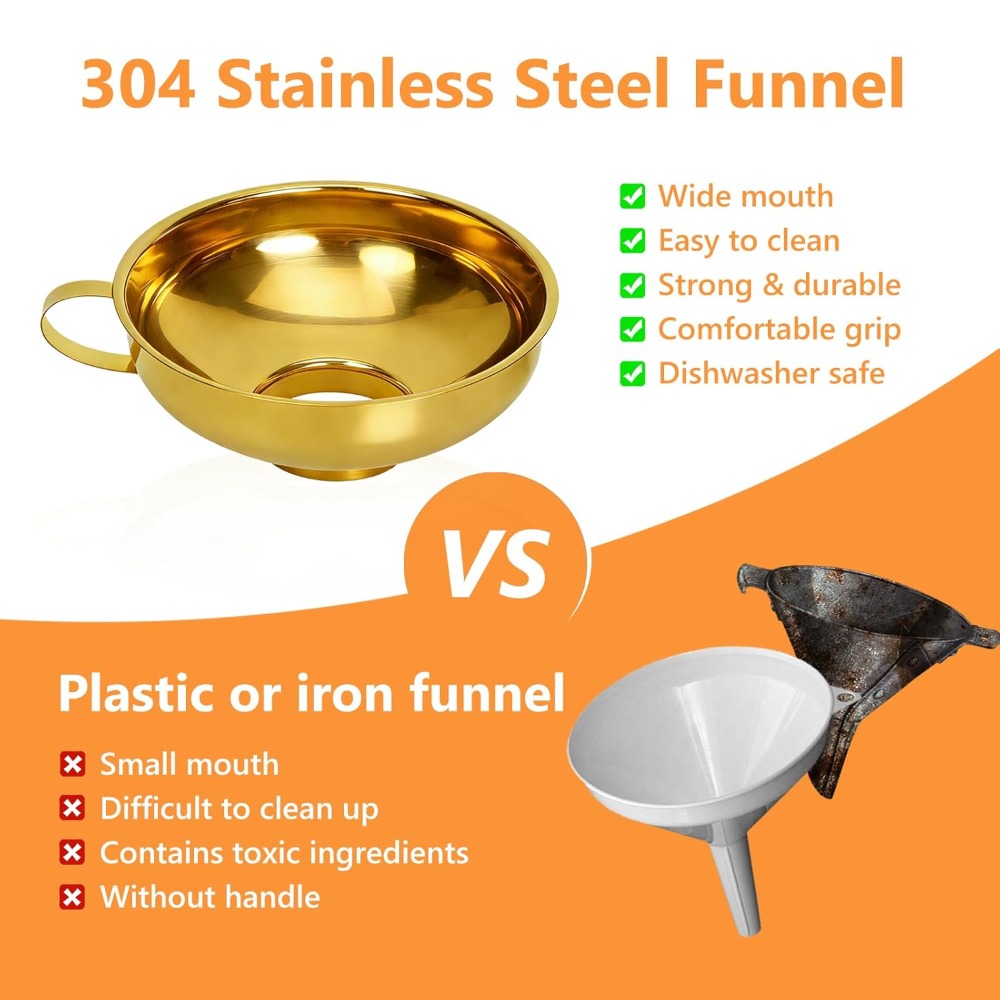 Canning Funnel, Stainless Stee - đánh giá và giá Mason Jar Wide Mouth