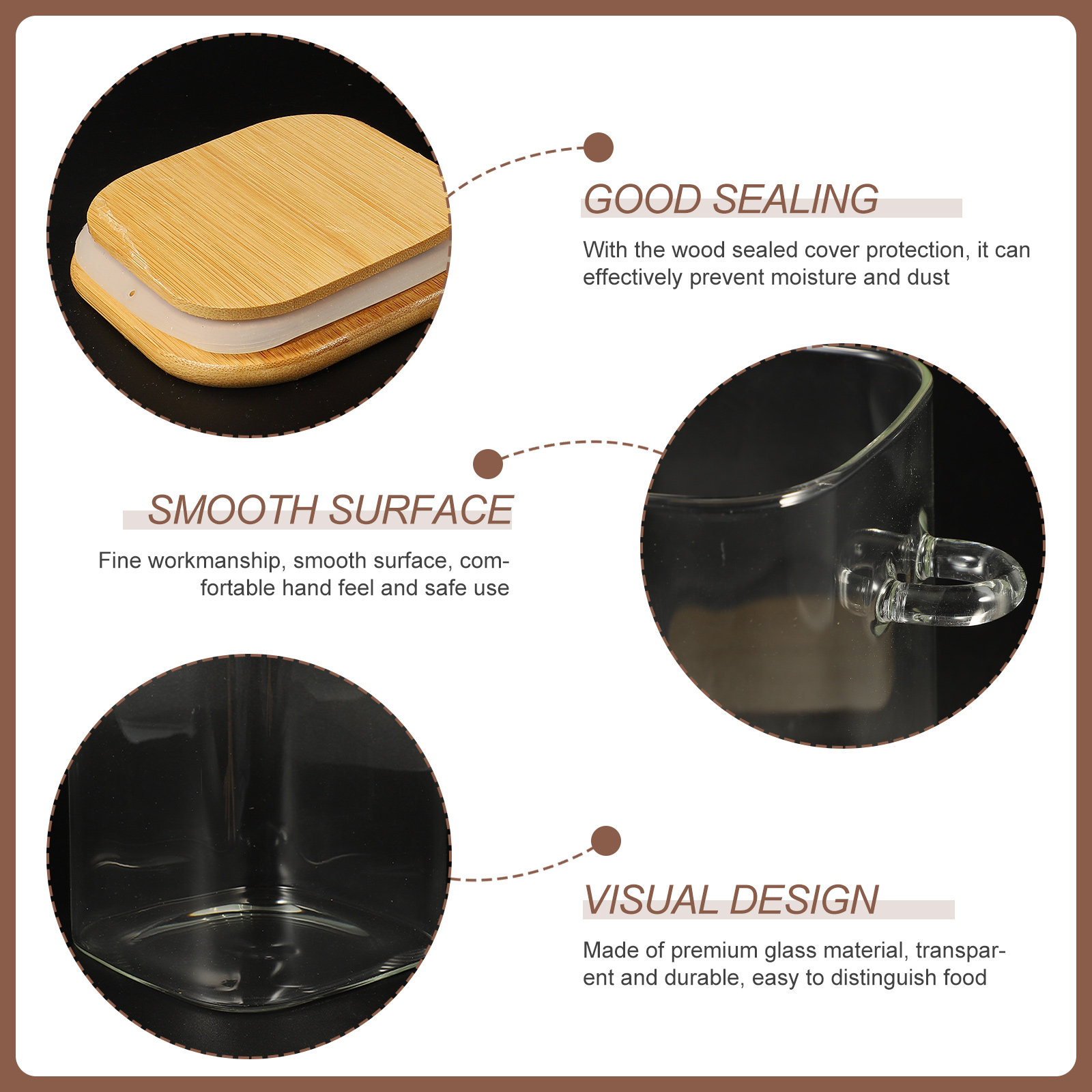 1Set Square Airtight Glass Foo - đánh giá và giá Food Storage Kitchen