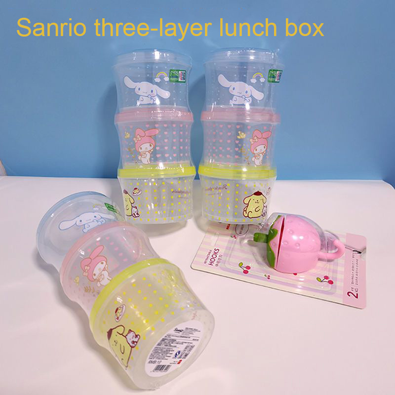 Kitty Bento Box Set 3 Pieces C - đánh giá và giá Food Storage Kitchen Container Set