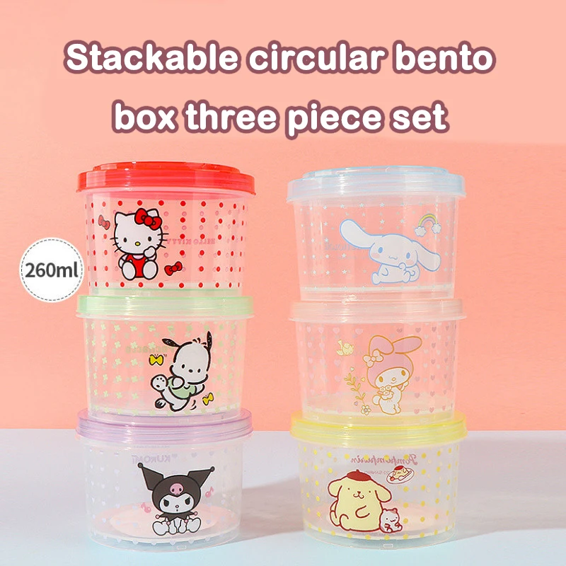 Kitty Bento Box Set 3 Pieces C - đánh giá và giá Food Storage Kitchen Container Set